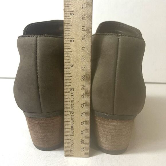 Blondo Waterproof Womens 8.5M Low Heel Ankle Booties Comfort Casual Brown Nubuck - Picture 8 of 10